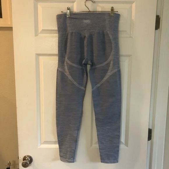 Ryka Compression Leggings Womens Lt. blue Nylon Blend Performance Contouring XL - Picture 2 of 12